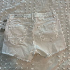 White denim shorts size Medium NWT